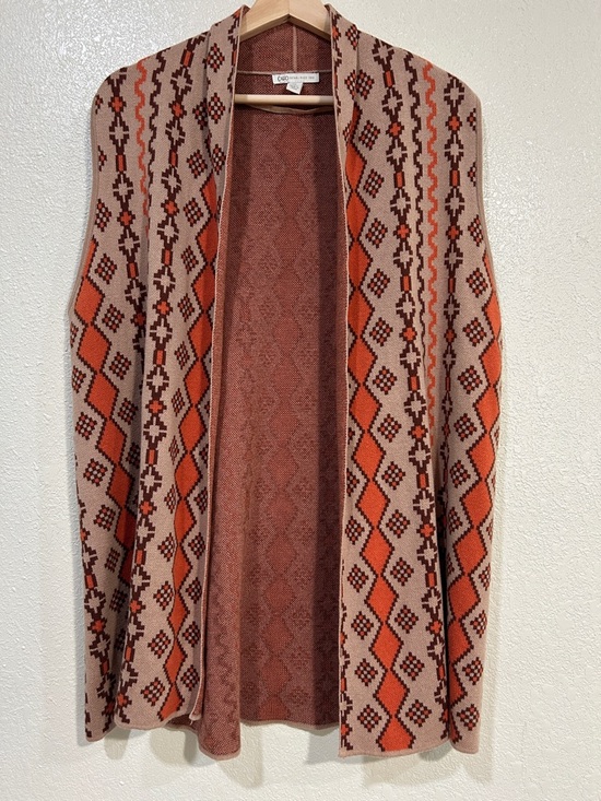 Cato Sweaters - Cato Heathered Rust Knit Open Front Cardigan Sweater Womens Sz XL